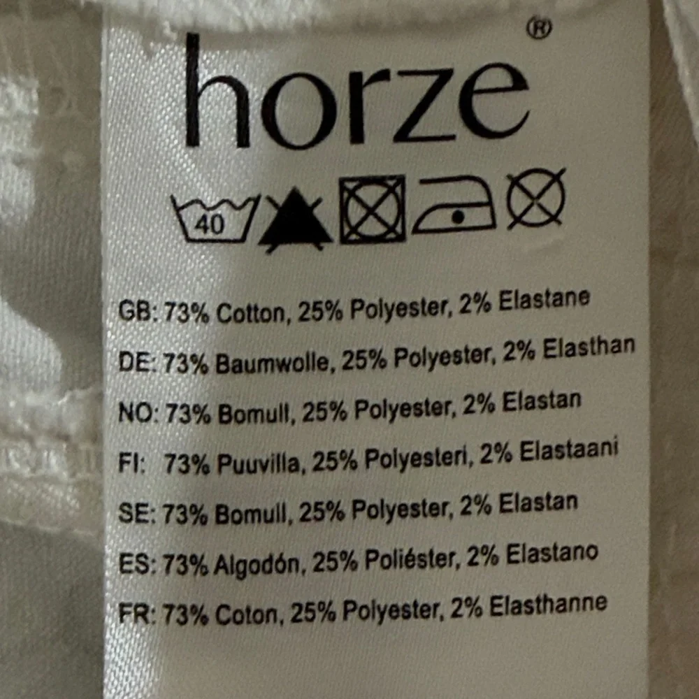 HORZE Women Sz 22 Angelina White‎ Full Seat Breeches Silicone Equestrian Pants